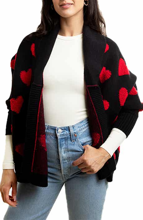 SAACHI Textured Heart Cardigan