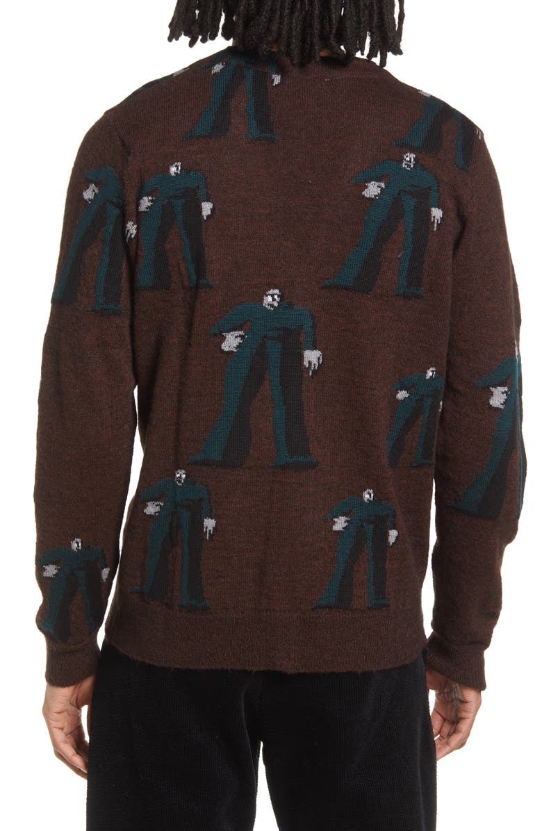 Wood Wood Kalle Jacquard Cardigan, Alternate, color, 