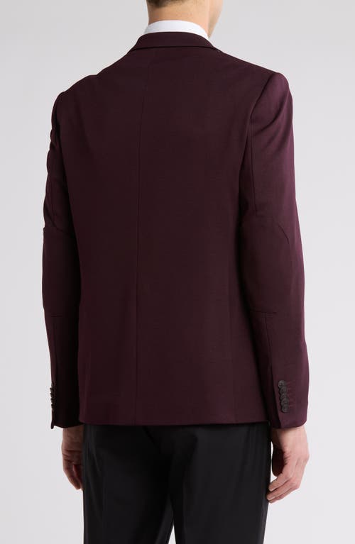 Soul Of London Textured Notch Lapel Double Button Blazer In Brown