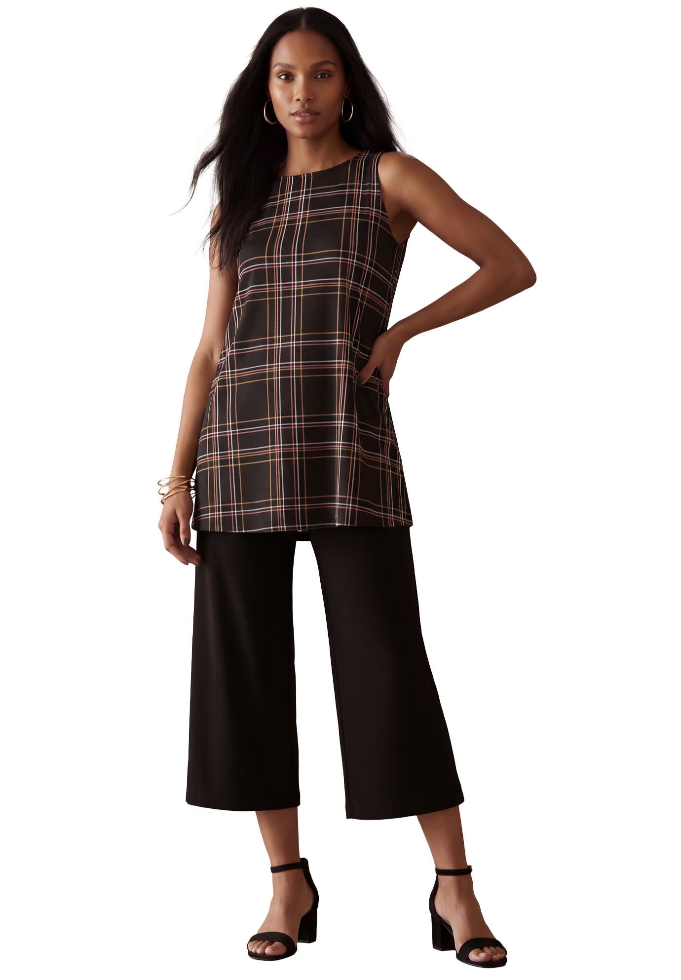 BLACK TWILL PLAID