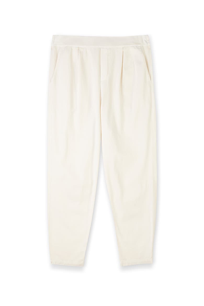 Twill Tapered Pull On Pants, Alternate, color, OATMEAL