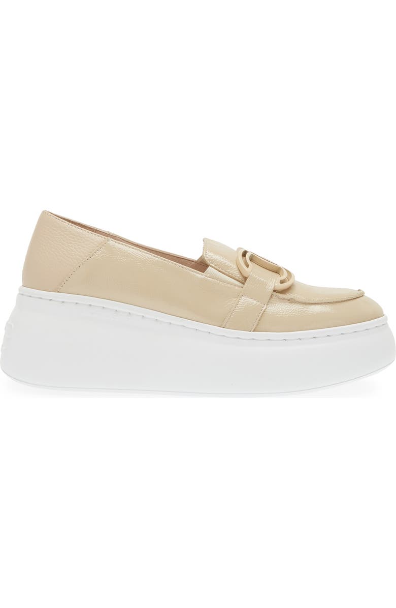Wonders Vienna Platform Loafer, Alternate, color, Lack Wild Natural