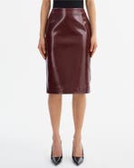 LAMARQUE Georgia | Faux Leather Pencil Skirt