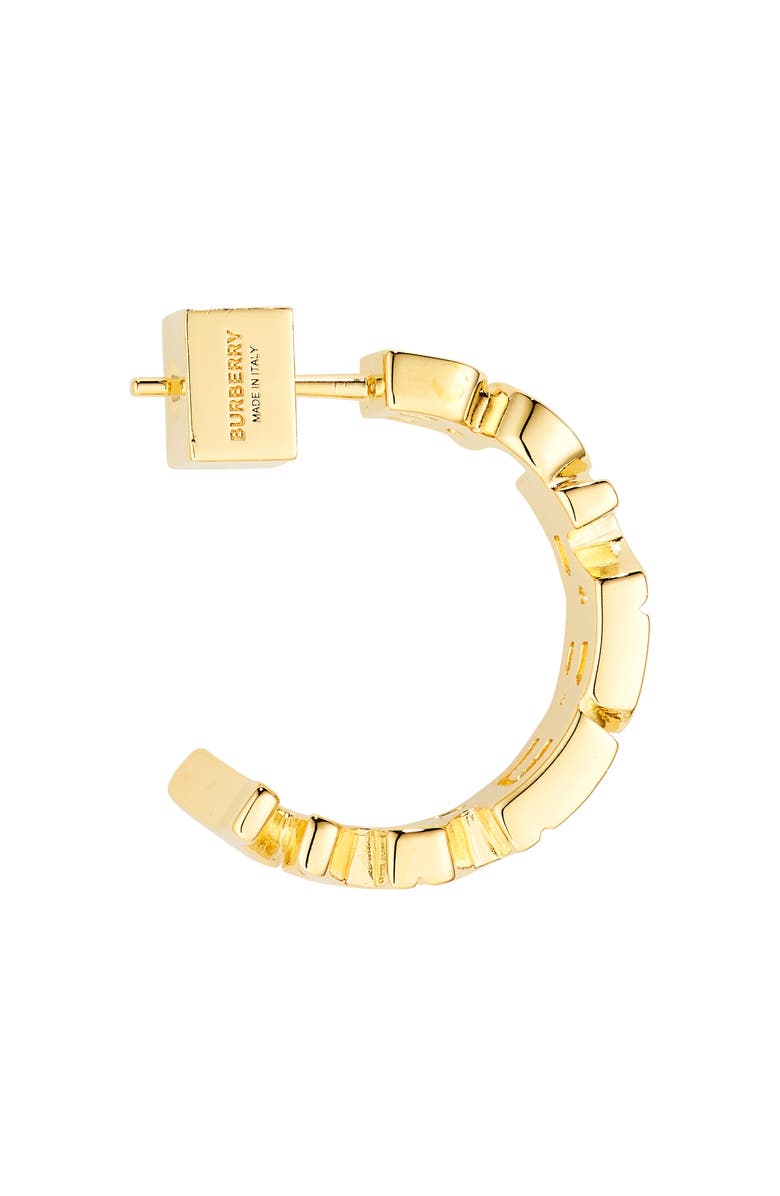Burberry Logo Hoop Earrings, Alternate, color, 