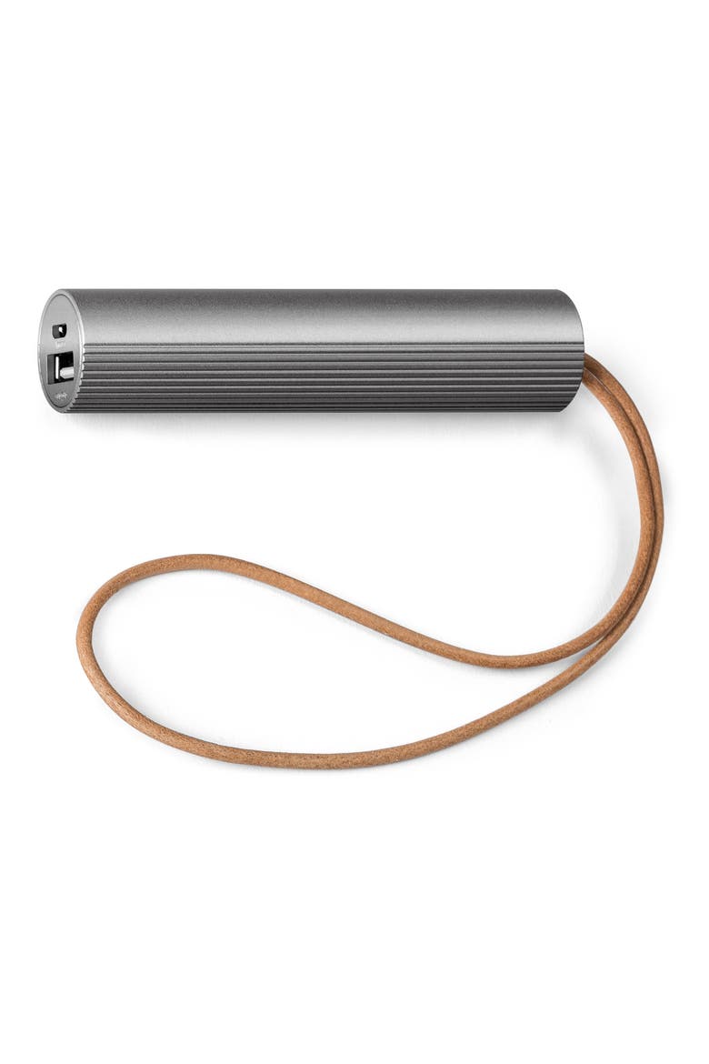 Fine Tube Power Bank, Main, color, GUN METAL