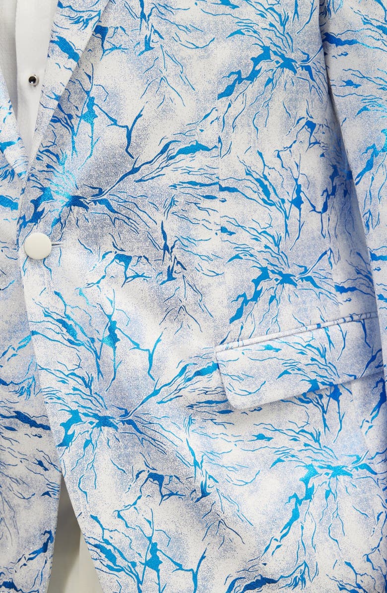 RON TOMSON The Wet Look Electric Tuxedo Jacket, Alternate, color,