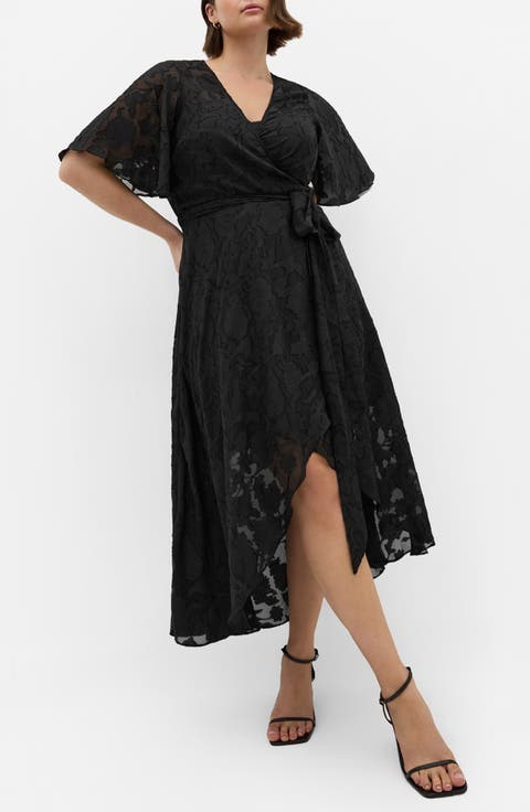 Maxi Love Burnout Wrap Dress