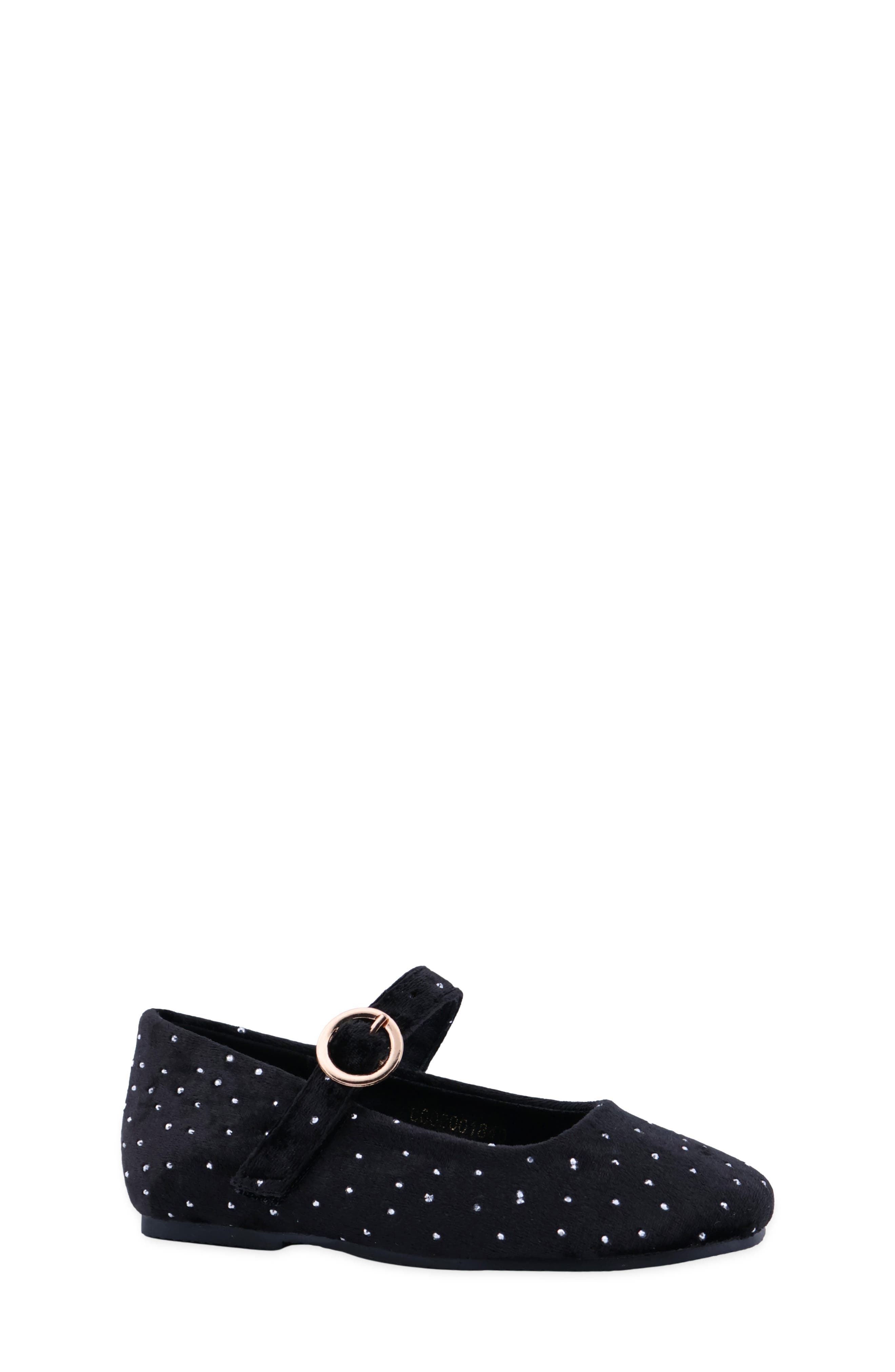 Kids' Annabelle Mini Velvet Mary Jane, Main, color, BLACK VELVET