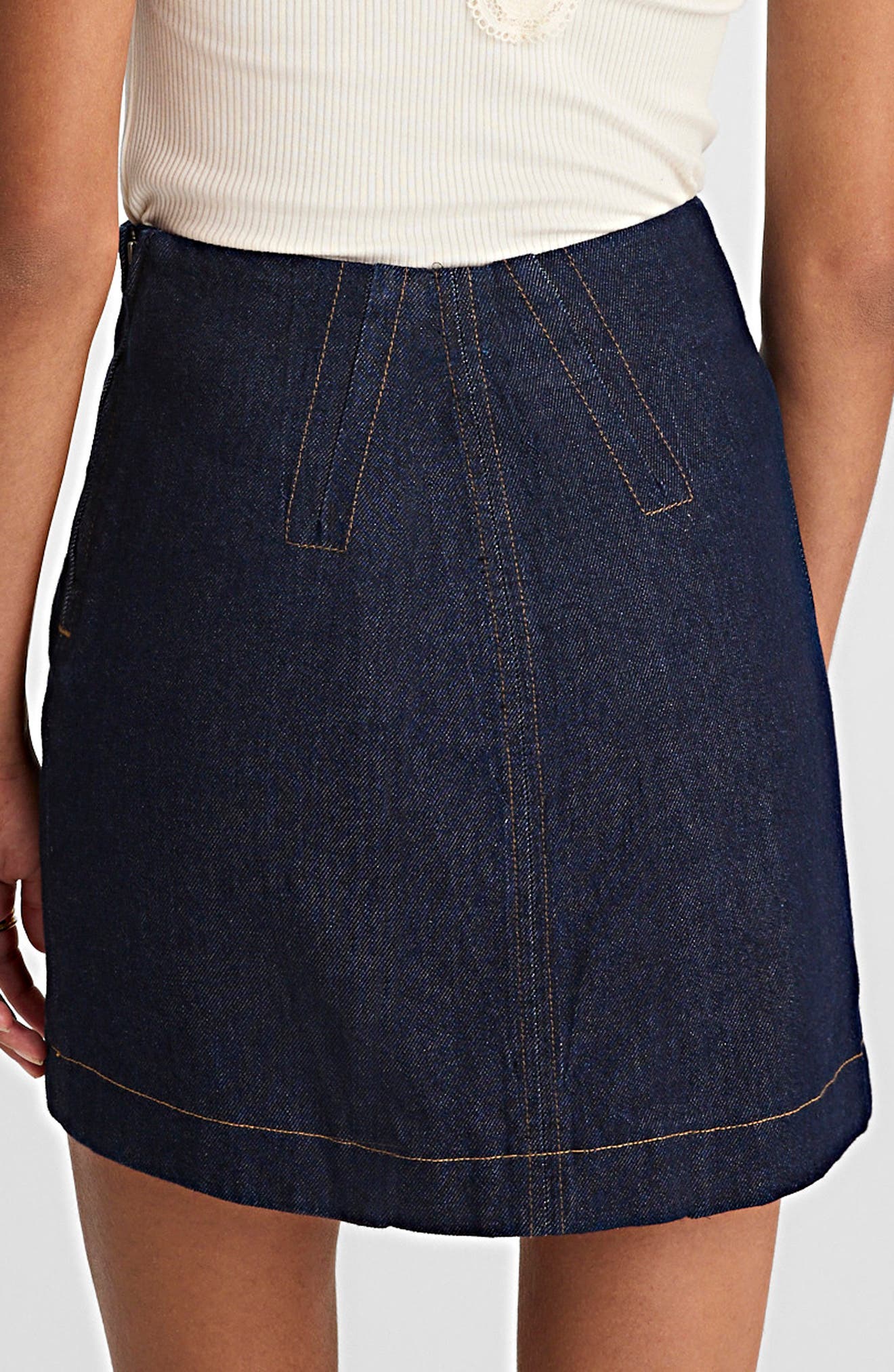 Clean Denim Miniskirt - image 2