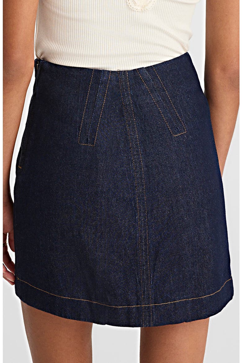 Clean Denim Miniskirt, Alternate, color, RINSE WASH