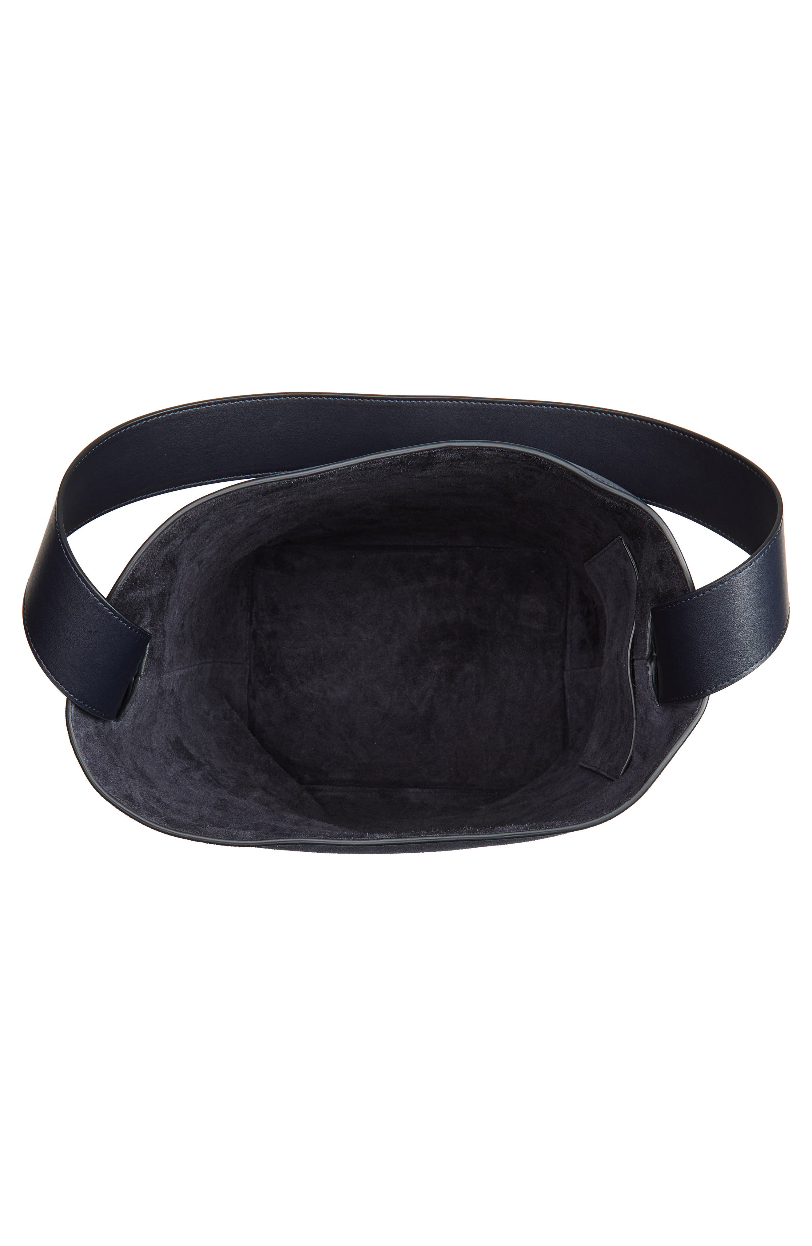 Victoria Beckham Dia North/South Bucket Bag, Alternate, color, Navy