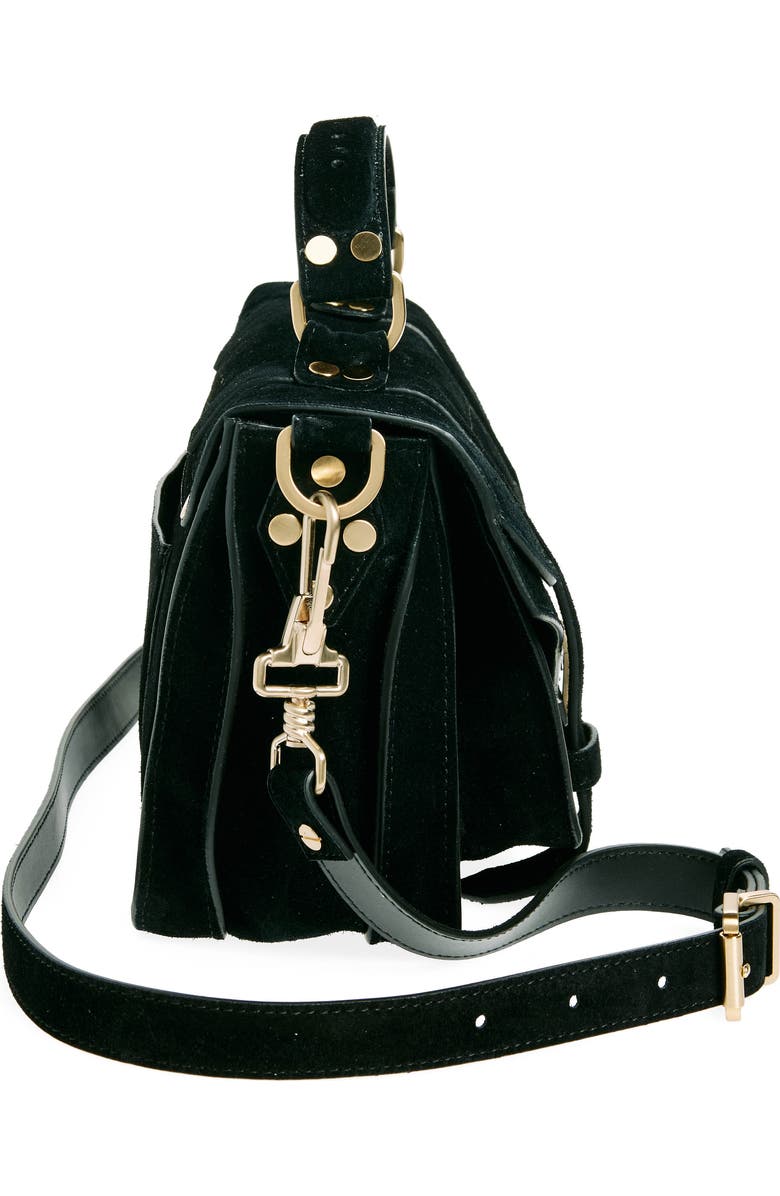 Proenza Schouler Mini PS1 Suede Crossbody Bag, Alternate, color,