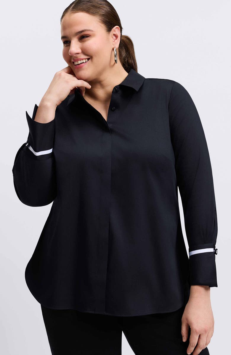 Foxcroft Iris Button-Up Shirt, Alternate, color, 