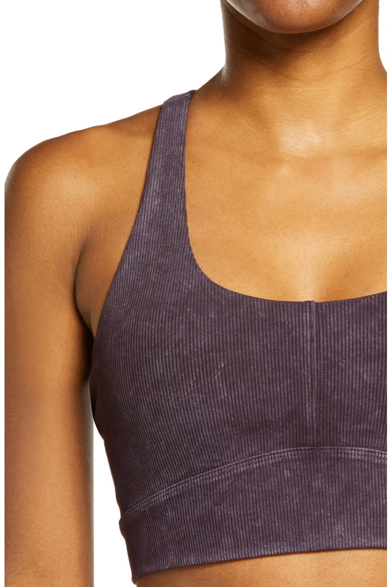 Longline Sports Bra, Alternate, color, PURPLE NEBULA
