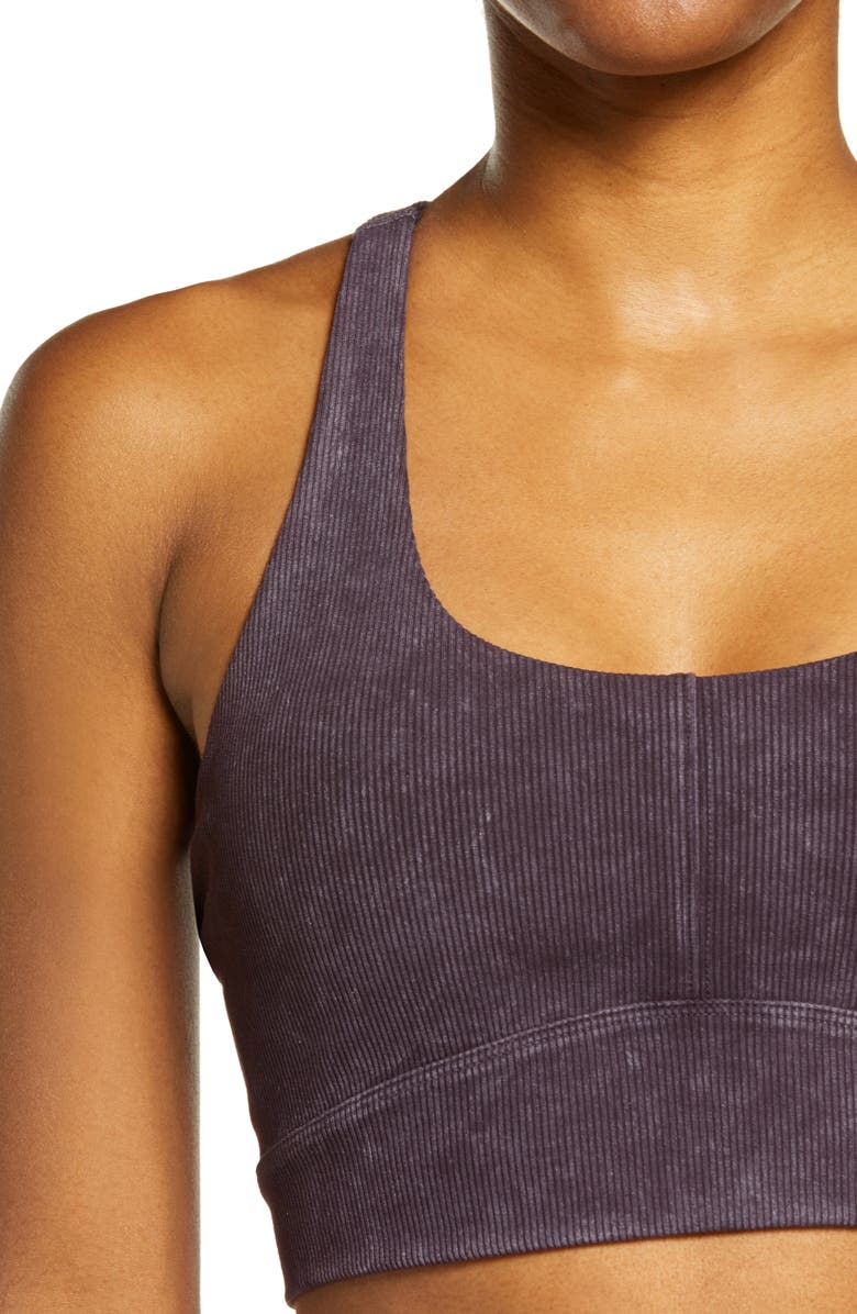 Zella Longline Sports Bra, Alternate, color, 