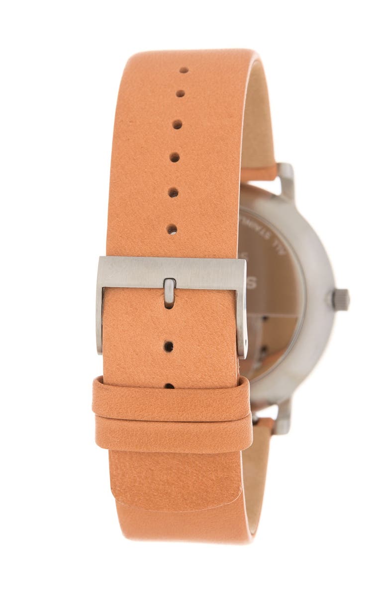 Skagen Hagen Leather Strap Watch, 40mm, Alternate, color, 