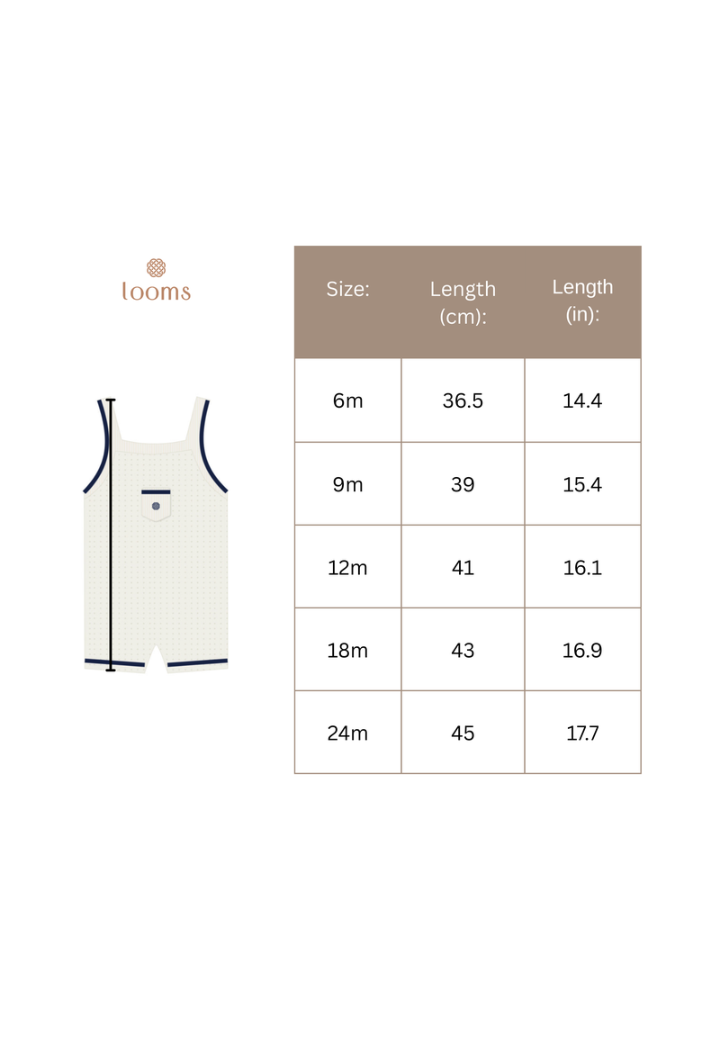 Looms Storybook Collection - Boys Mesh Knit Romper, Alternate, color, Ivory