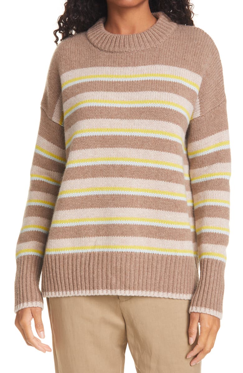 La Ligne New Stripe Marin Wool & Cashmere Sweater, Main, color, 
