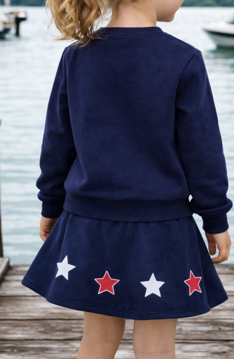 Bits & Bows America Sweatshirt, Alternate, color, Navy Blue