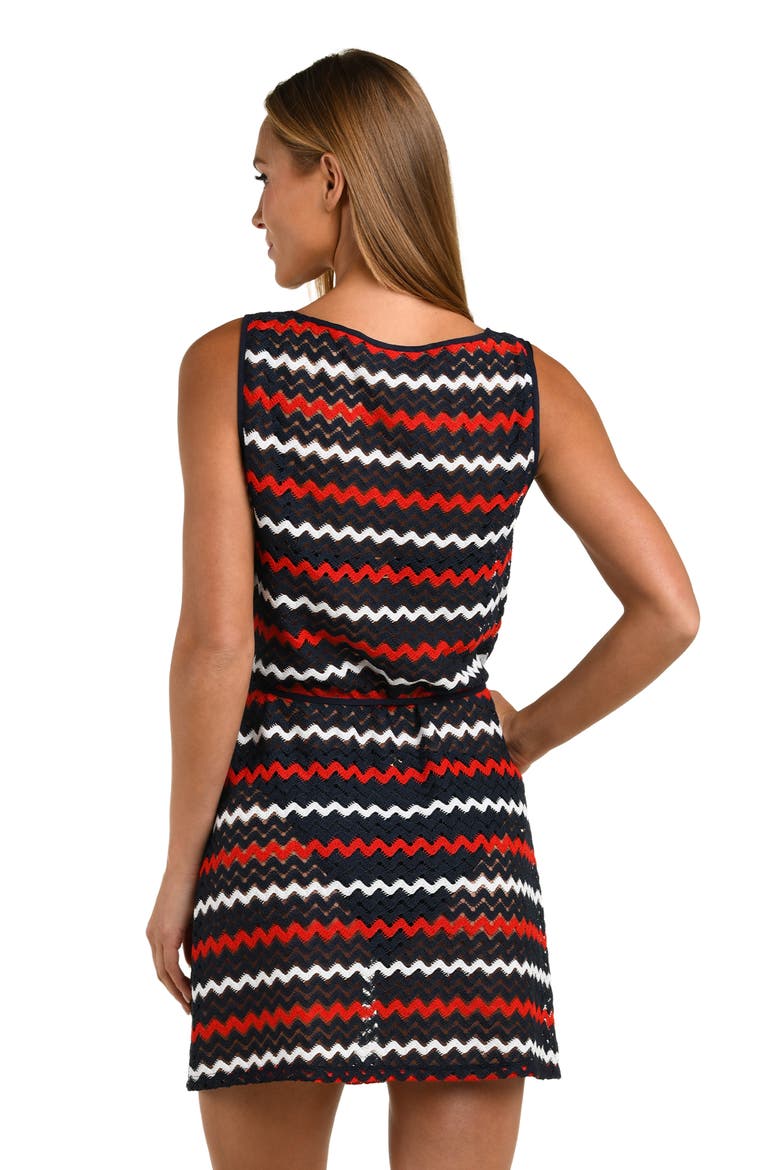 American Sweetheart Stripe Sleeveless Dress, Alternate, color, BLUE MULTI