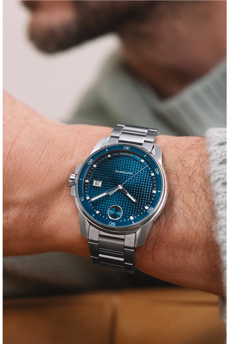 Bold Verso Automatic Bracelet Watch, 41mm, Alternate, color, BLUE