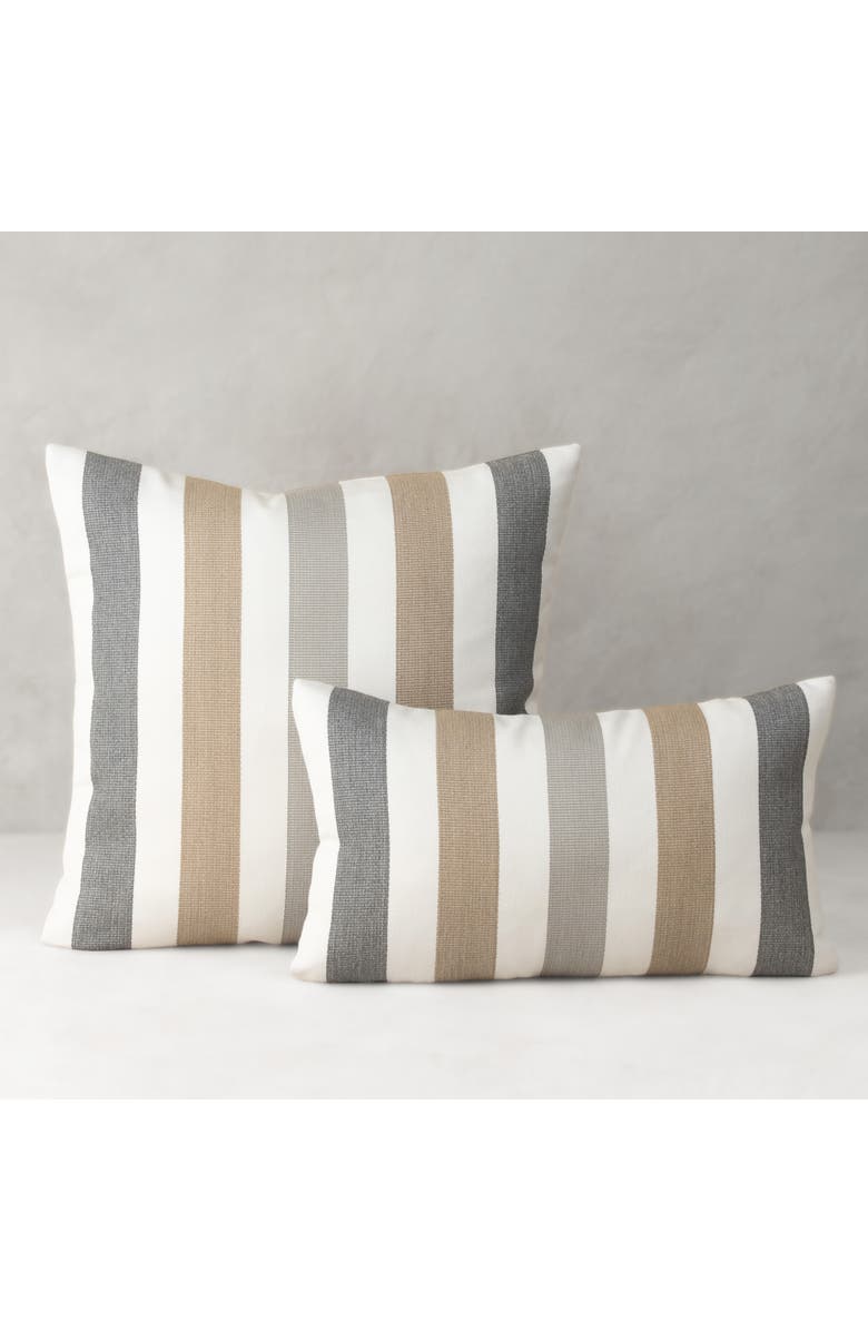 Elaine Smith Dune Stripe Indoor & Outdoor Woven Accent Pillow, Alternate, color, Multi