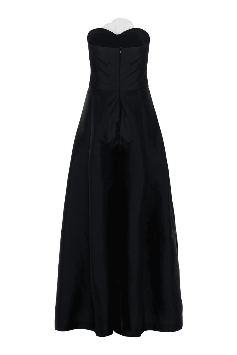 Taffeta Bloom Jumpsuit, Alternate, color, BLACK