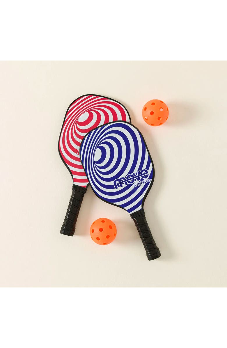 Uncommon Goods Kids Indoor/Outdoor Pickleball Set by Watchitude, Alternate, color, Blue / Red