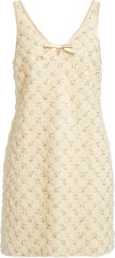 Saylor Jeanetta Beaded Cocktail Minidress