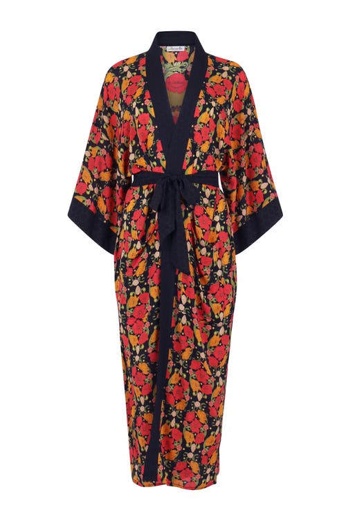 Henelle Duster Robe In Night Bloom