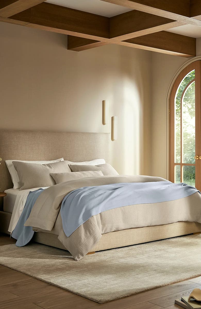 Boll & Branch Dream Organic Cotton Duvet Cover & Shams Set, Alternate, color, Sand