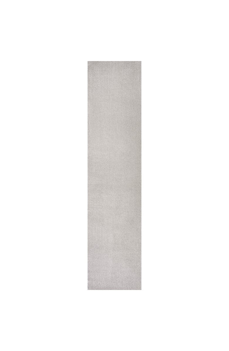 JONATHAN Y Twyla Classic Solid Low-Pile Machine-Washable Area Rug, Alternate, color, Light Gray