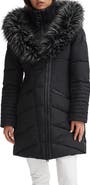 Noize Gigi Vegan Faux Fur Trim Quilted Parka