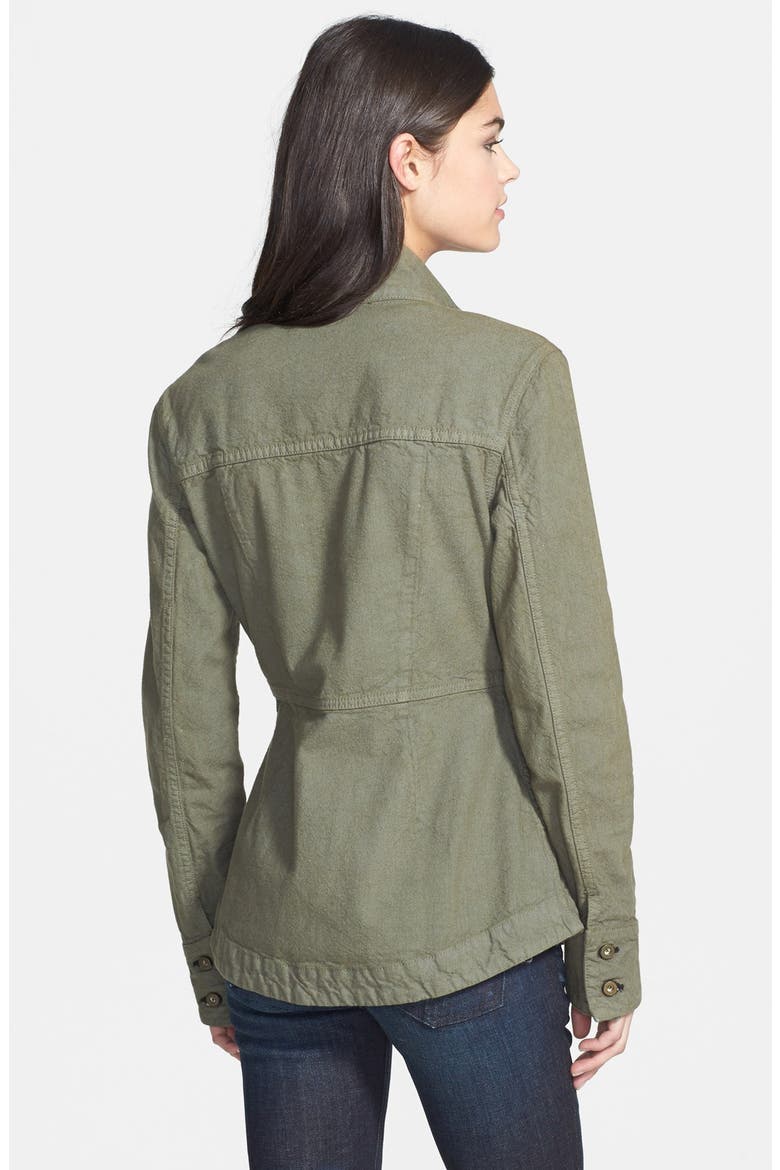 'Chamberlain' Stand Collar Step Hem Jacket (Nordstrom Exclusive), Alternate, color, ARMY