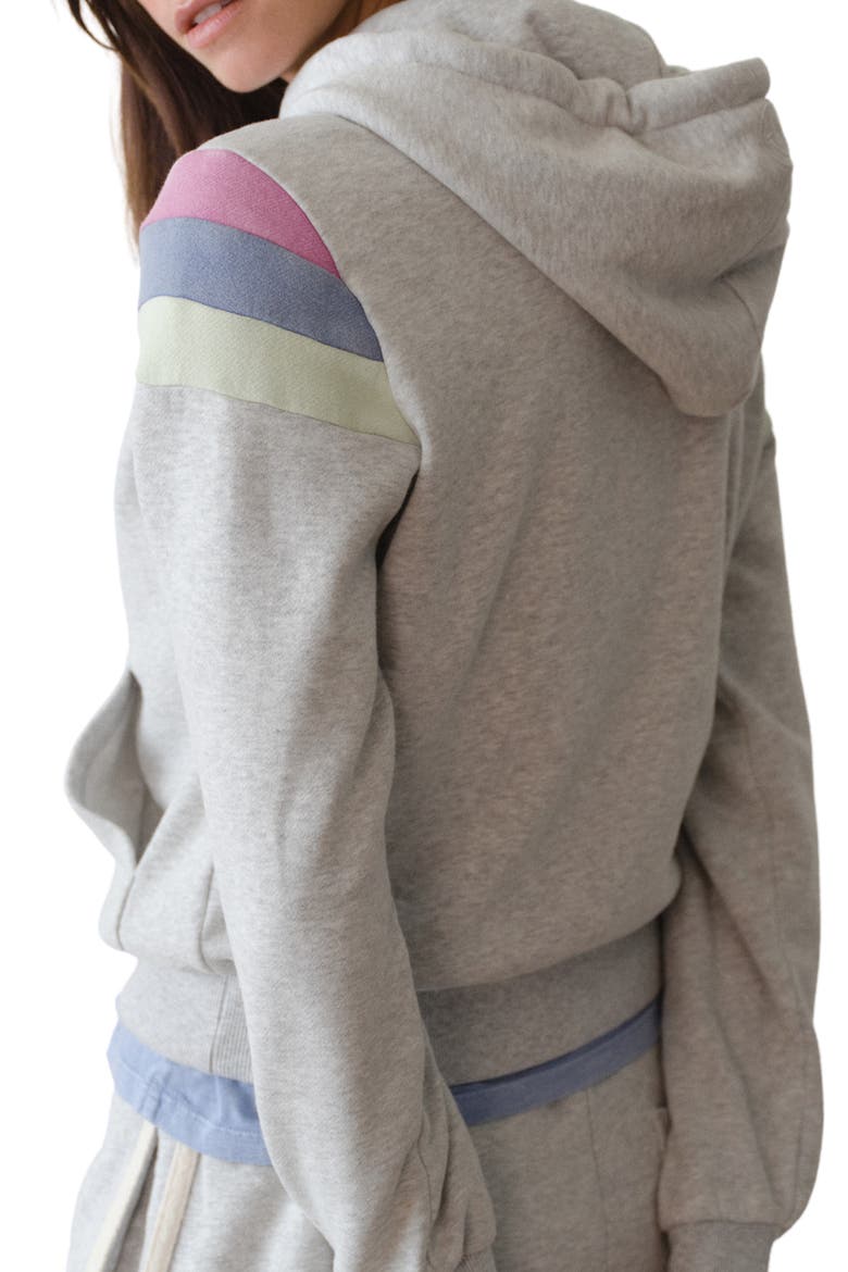 Colorblock Cloud 9 Fleece Hoodie, Alternate, color, HEATHER GREY