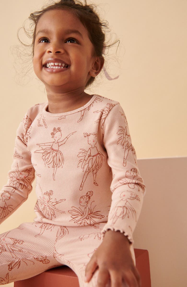 NEXT Kids' Ballet Stretch Cotton Rib Top, Alternate, color,