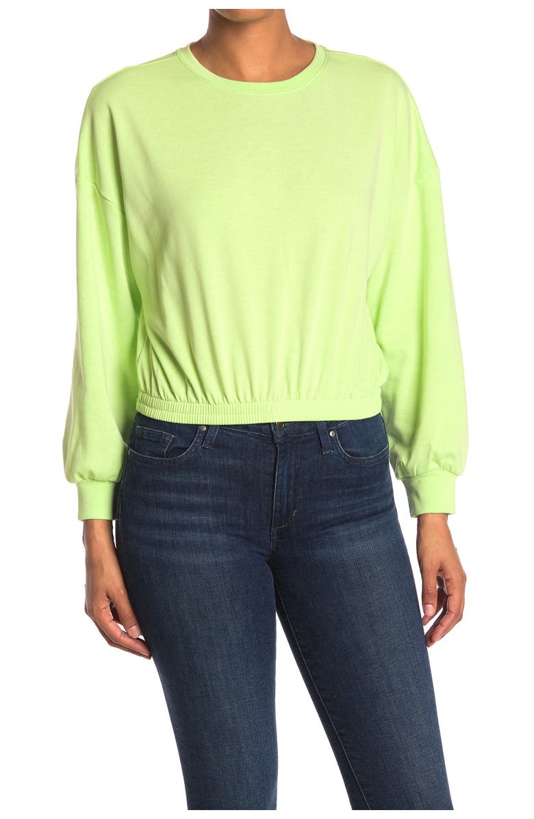 Elodie Neon Elastic Waist Sweatshirt, Main, color,