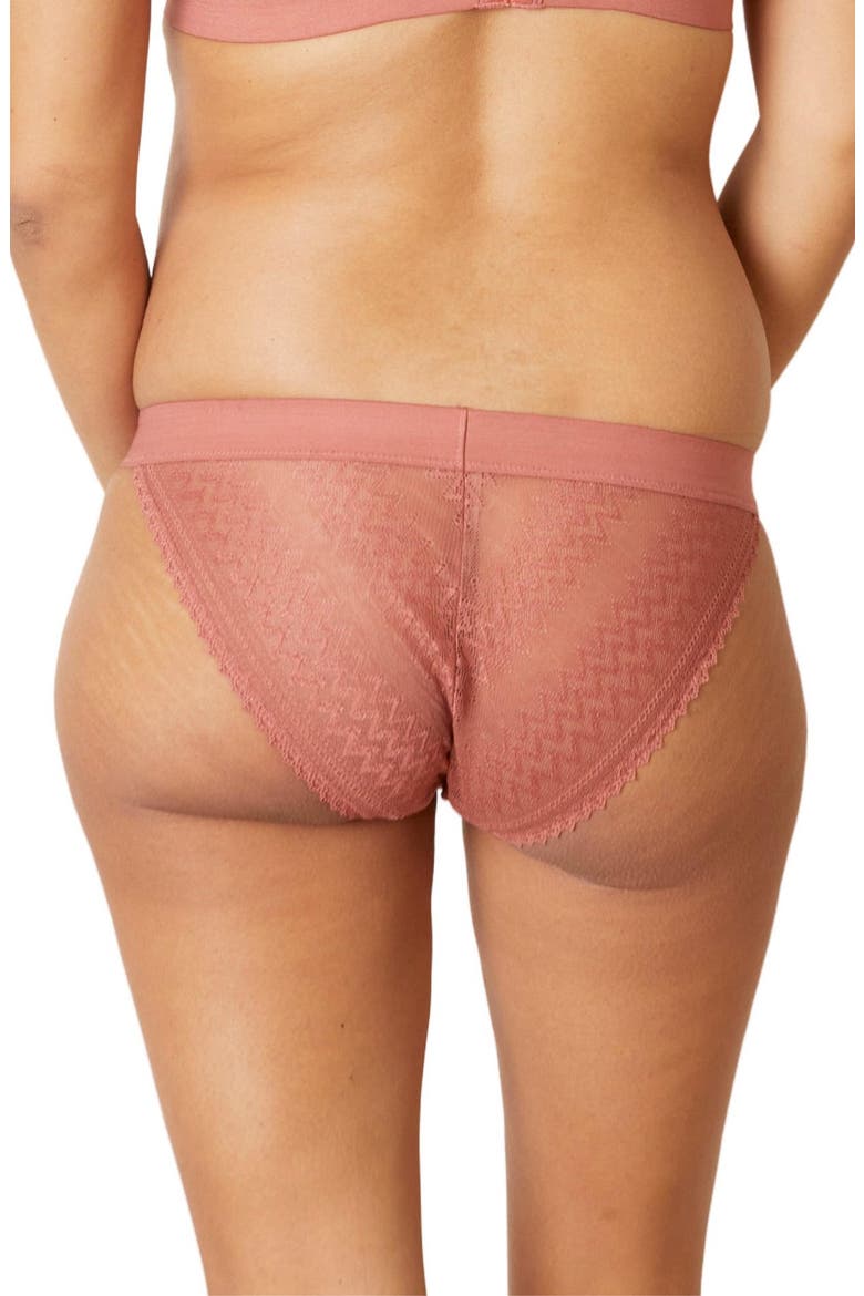 Serena Lace Maternity Bikini, Alternate, color, TERRACOTTA