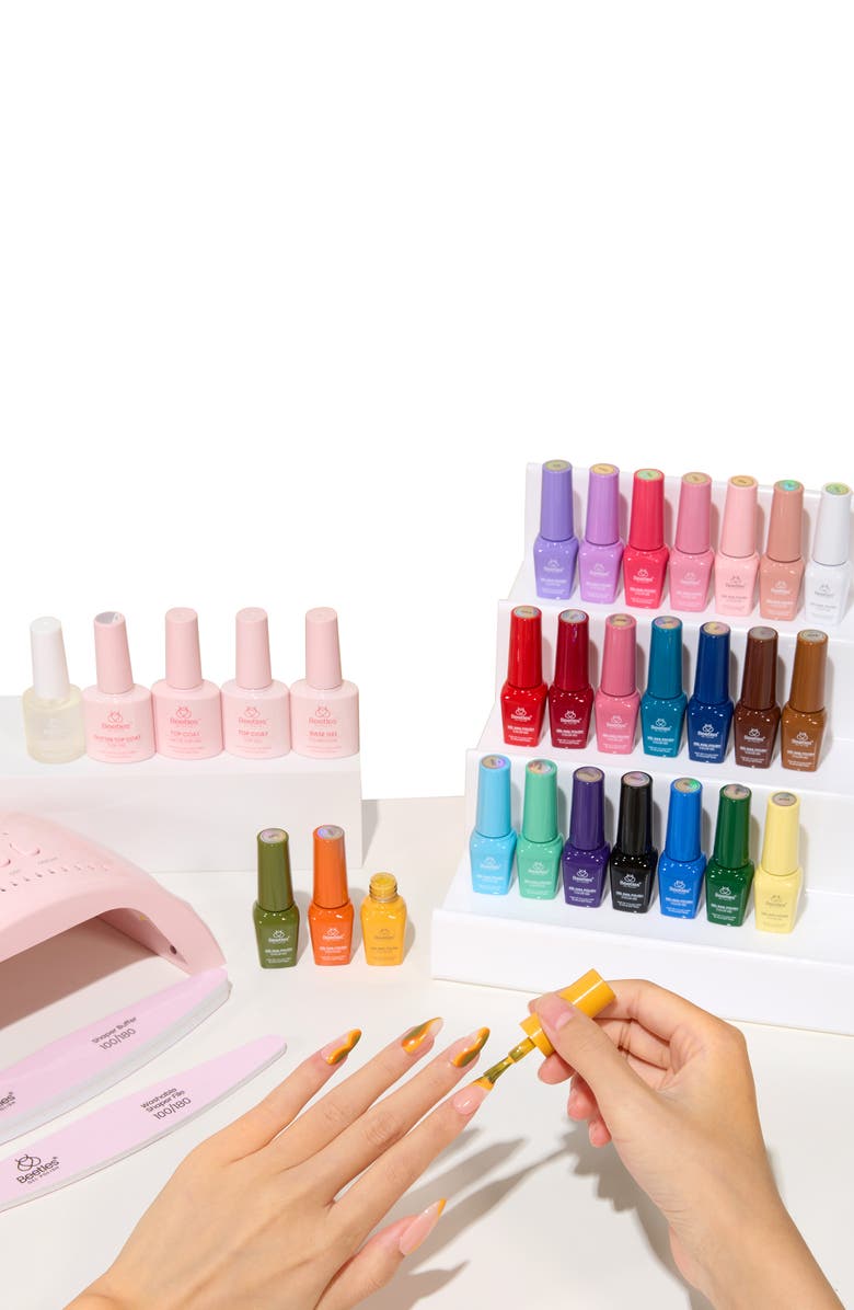 Beetles 25 Color 45 pcs Fall Gel Nail Manicure Studio Kit with UV Light, Alternate, color, NO COLOR