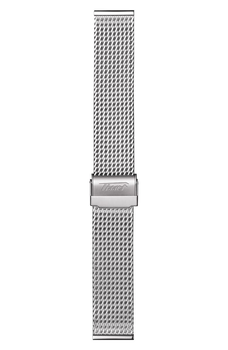 Tissot Visodate Automatic Mesh Strap Watch, 42mm, Alternate, color, 