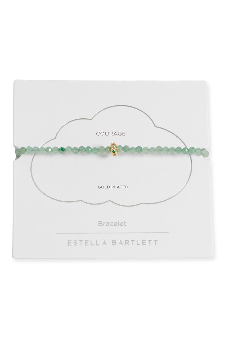 Green Aventurine Crystal Disc Beaded Bracelet, Main, color, GREEN AVENTURINE