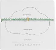 Estella Bartlett Green Aventurine Crystal Disc Beaded Bracelet