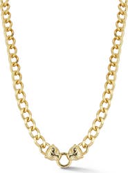 CHLOE AND MADISON Panther Chain Necklace