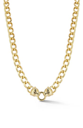 Chloe & Madison Chloe And Madison Panther Chain Necklace In Gold