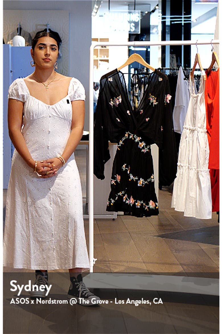 '70s Tiered Embroidered Long Sleeve Minidress video