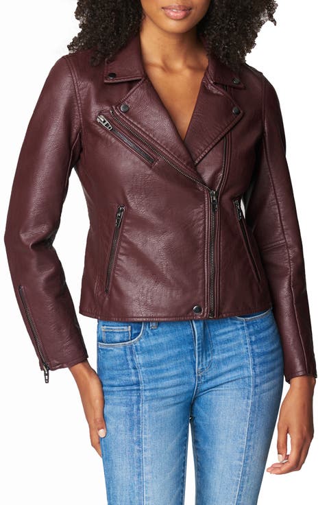 Faux Leather Moto Jacket