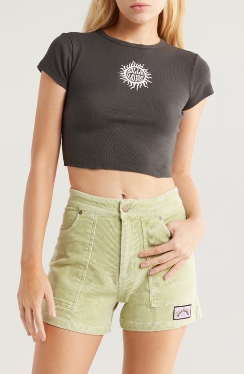 Billabong Bring The Sun Cotton Graphic T-shirt In Gray
