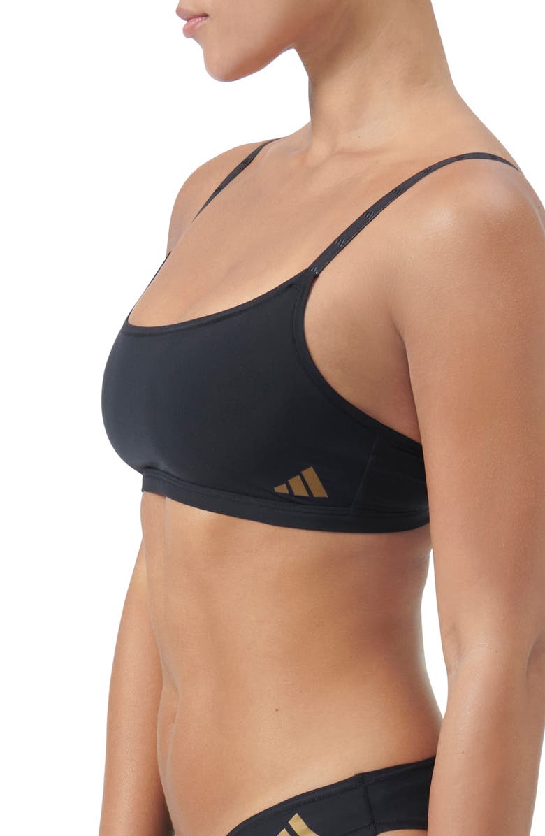 adidas Originals Scoop Wireless Bra, Alternate, color, Black