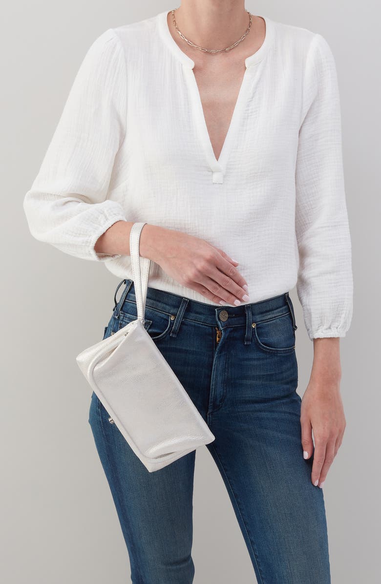 HOBO Lauren Leather Wristlet, Alternate, color, 