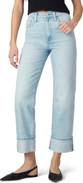 Joe's The Margot High Waist Cuffed Straight Leg Jeans